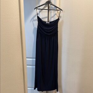Grace Karin Black Ruched Sundress Spaghetti Strap with Pockets